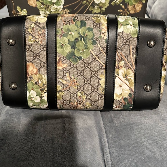Gucci Convertible Duffle Weekender Bag Blooms Print GG Coated Canvas - Picture 2 of 9